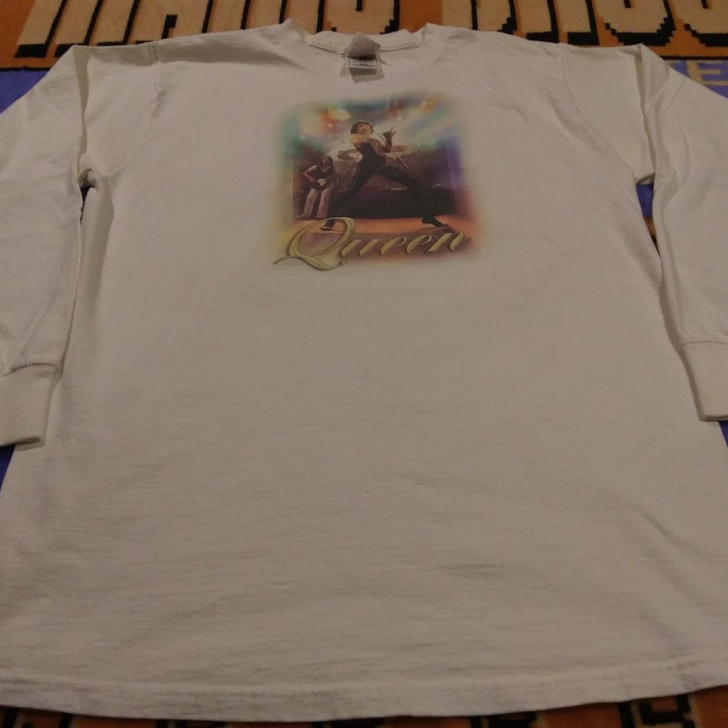 Vintage Queen Band 1970s Freddie Mercury Long Sleeved Medium T-Shirt